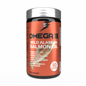 Wild Alaskan Salmon Oil 1000mg – Omega-3 Fish Oil with EPA & DHA | 60 Softgels | NutriFusion
